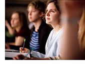 Student in class