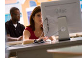 Students using computers