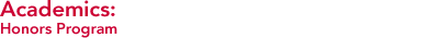 Academics: Honors Program